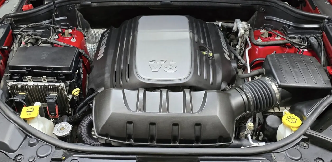 Engine bay after detailing