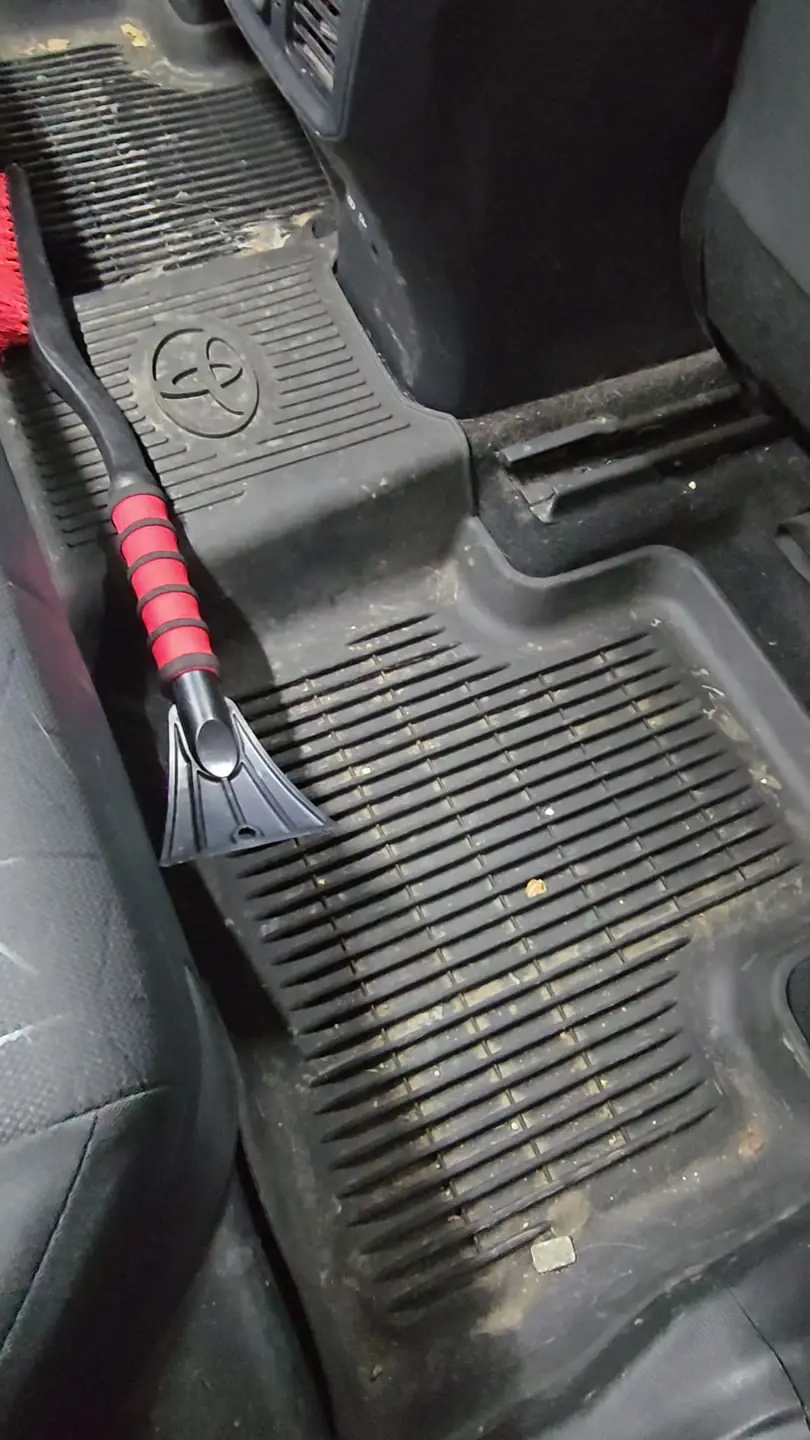 Rear floor mat before detailing