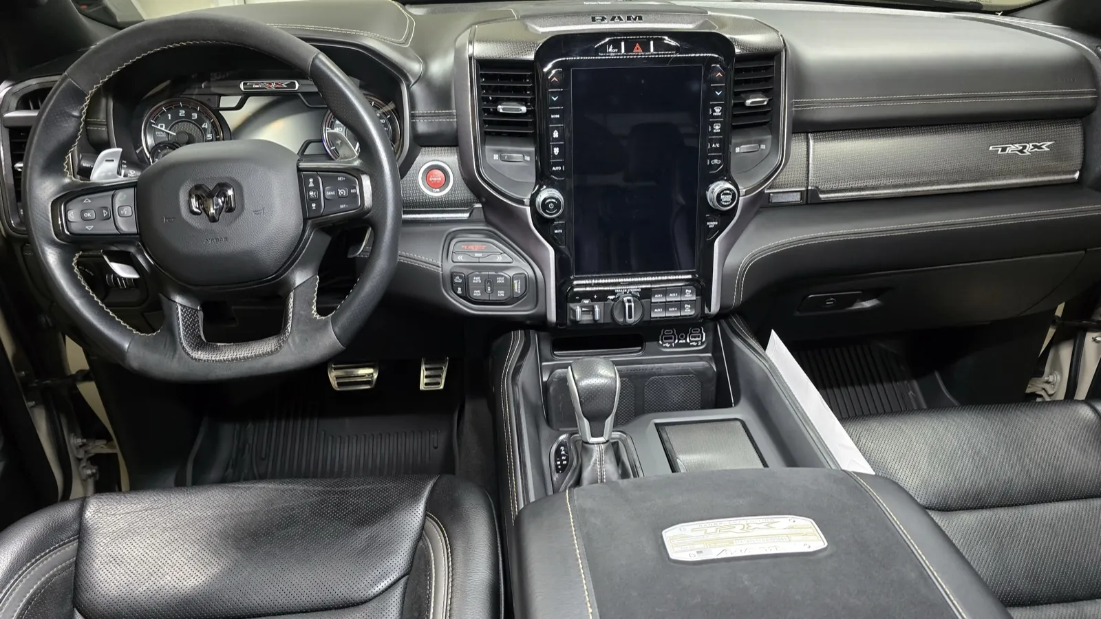 Truck cabin and floors after detailing
