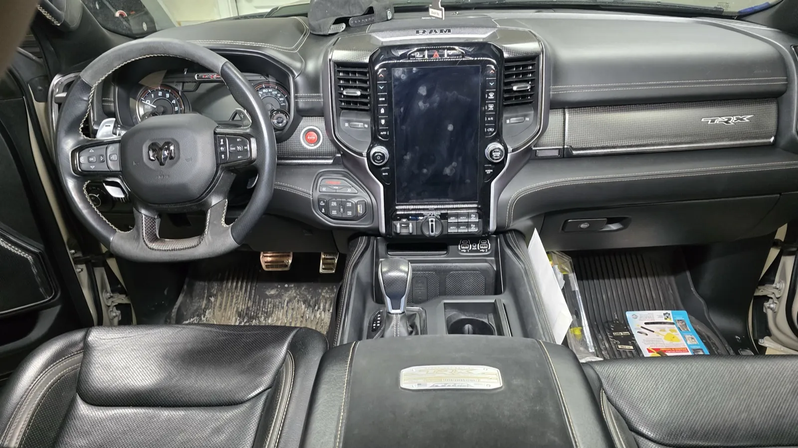 Truck cabin and floors before detailing